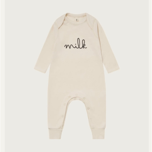 Undyed Milk Playsuit | Organic Zoo