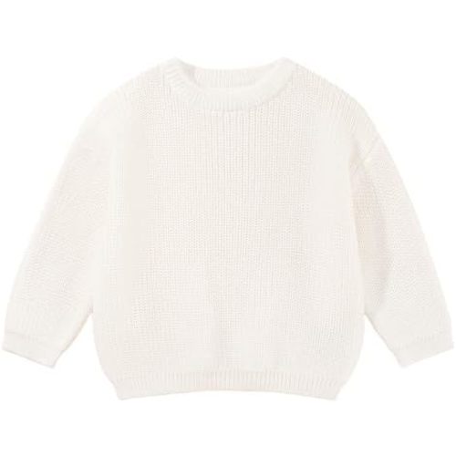 ESHOO Baby Girl Boy Knit Sweater Toddler Fall Winter Pullover Sweatshirt Warm Crewneck Long Sleeve Tops for Infant Kid 9M-5T