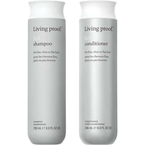 Living proof Full Shampoo & Conditioner Duo Volume & Moisturizing Set for Thin Hair, Paraben & Silicone Free, Safe for Color Treated Hair