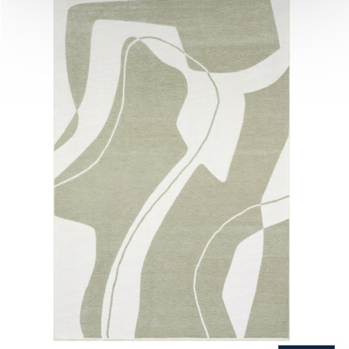 Marion Abstract Fringed Reversible Washable Rug | Green – Rugs USA