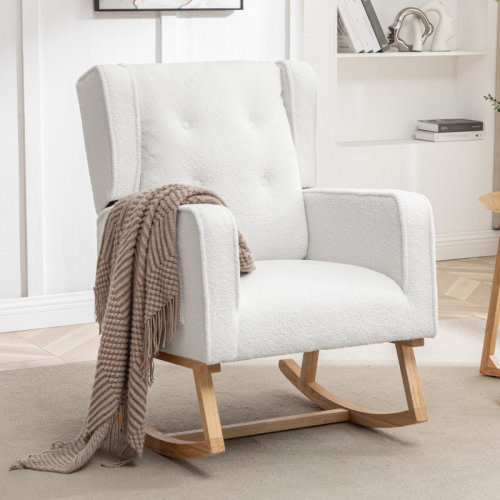 Isabelle & Max™ 33" Wide Rocking Chair with Solid Wood Leg & Reviews | Wayfair