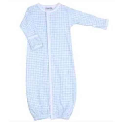 Blue Mini Checks Converter Gown