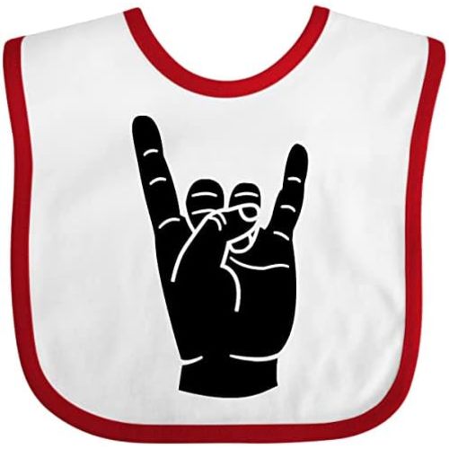 inktastic Rocker Horns Baby Bib