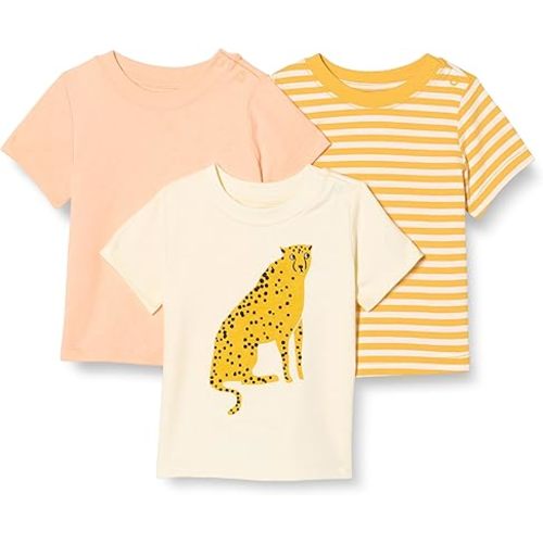 Amazon Essentials Unisex Toddlers and Babies' Short Sleeve T-Shirts, Pack of 3