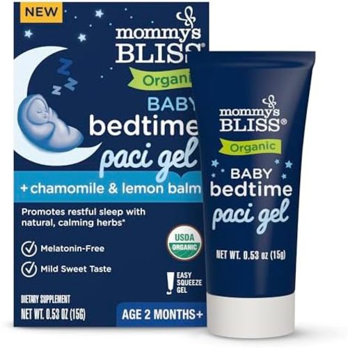 Mommy's Bliss Organic Baby Bedtime Paci Gel, Melatonin Free, 2 Mo+, 0.53 Oz