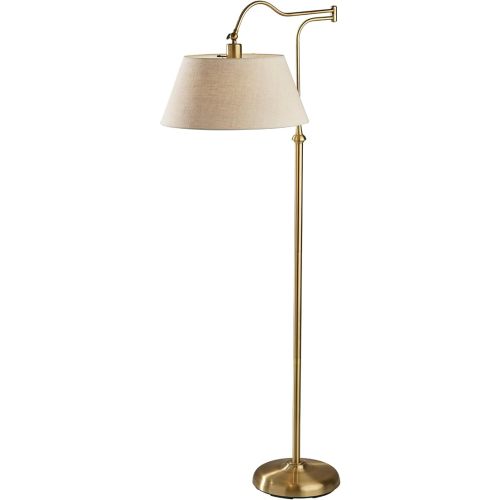 ADESSO Rodeo Floor Lamp, Antique Brass
