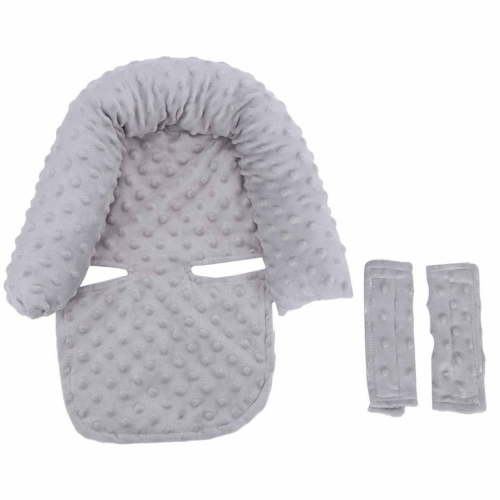 Baby Head Body Support Pillow Comfortable Thickened Infant Stroller Pad Seat Cushion NestGray Infant Support Pillow