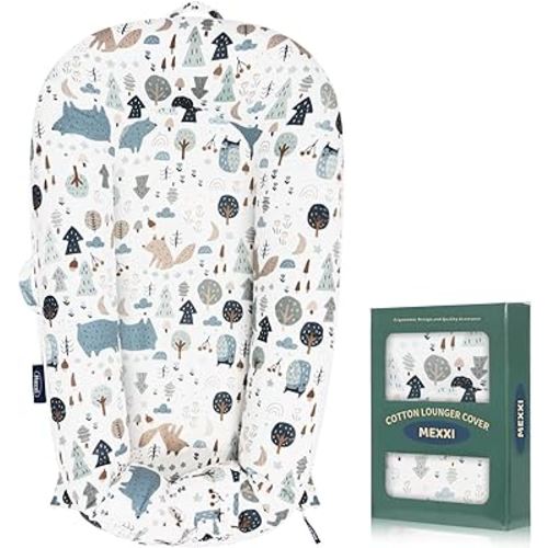 MEXXI Infant Lounger Baby Nest Replacement Cover | Hypoallergenic | Premium | [Fits Dockatot Deluxe+] (Cover Only) (Forest)