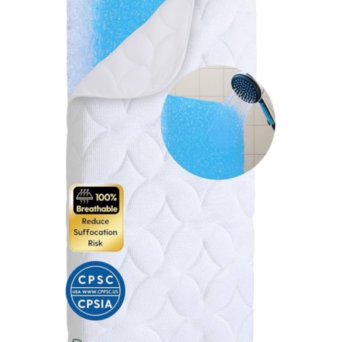 BABELIO Crib Mattress Ultra-Breathable 100% Washable Core Dual Sided Baby Toddler Mattress with Removable Machine-Washable Cover 52" x 28"