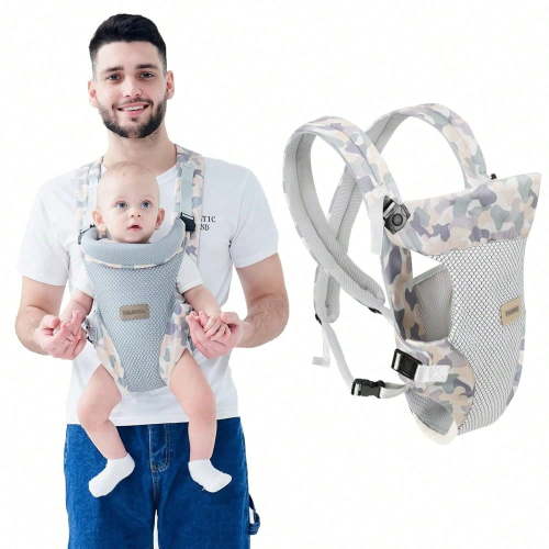 Baby Carrier, Embrace Cozy 4-in-1 Infant Carrier Ergonomic Adjustable Holder Portable Convertible Front and Back Backpack Carry for Infants Toddlers Babies Girl and Boy 7-45 lb