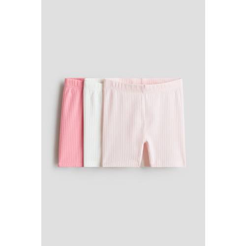 3-PACK RIBBED BIKE SHORTS