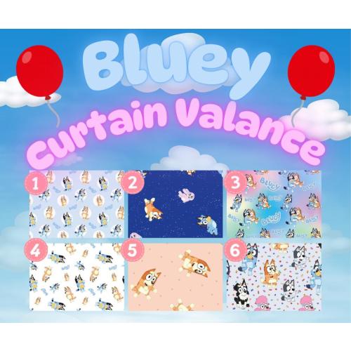 Bluey Curtain Valance