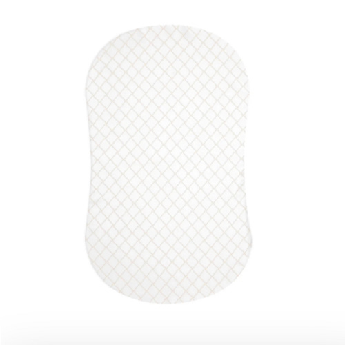 HALO - BassiNest Fitted Sheet 100% Cotton | Nautical Net - cream/gray