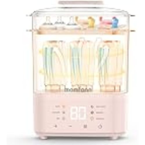 MOMFANN Bottle Sterilizer and Dryer & Bottle Warmer for Breastmilk, Thaw | All-in-One Electric Steam Sterilizer Bottle Sanitizer for Baby Bottles, Pump Parts Accessories