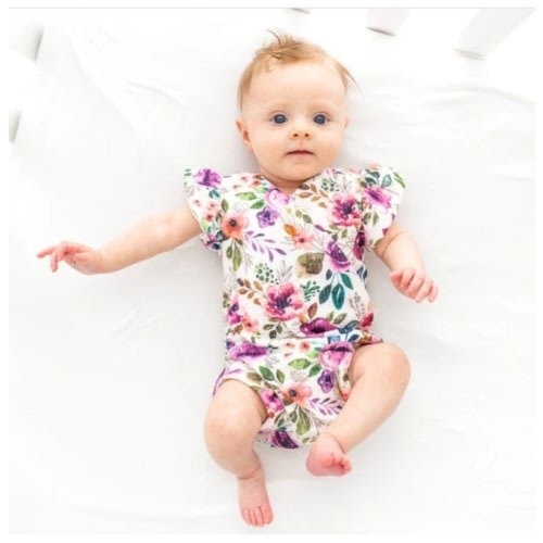 FLUTTER SLEEVE WINGED BODYSUIT