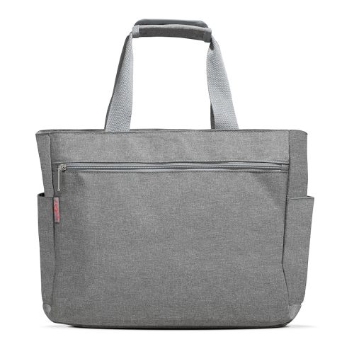 Grey Breast Pump Tote - Convenient for Carrying Pump, Bottles, and Pumping Essentials on-The-go