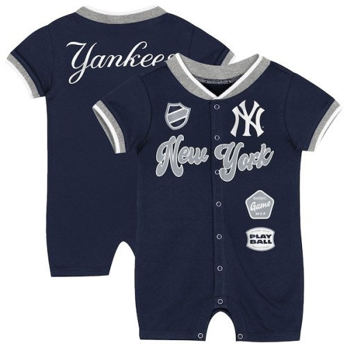 Newborn New York Yankees Outerstuff Navy Pinch Coverall