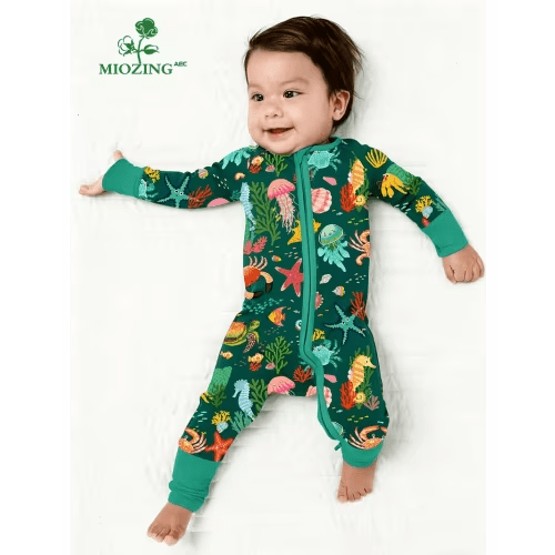 bamboo fiber baby romper zip convertible footie 2 - Temu