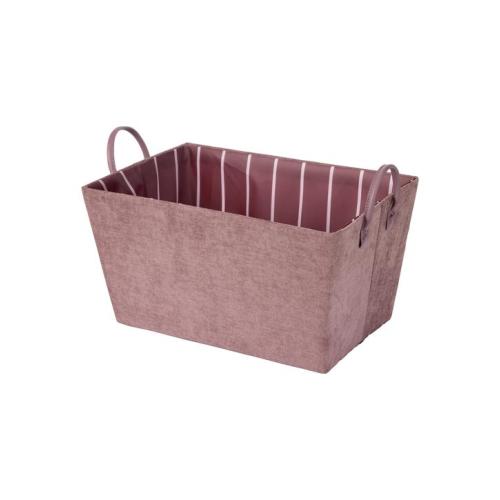 Tapered Chenille Basket - Burgundy - Burgandy - One Size