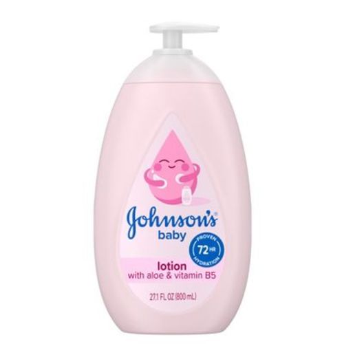 Johnson's Moisturizing Mild Pink Baby Body Lotion, Coconut Oil for Delicate Skin, Hypoallergenic - 27.1 fl oz