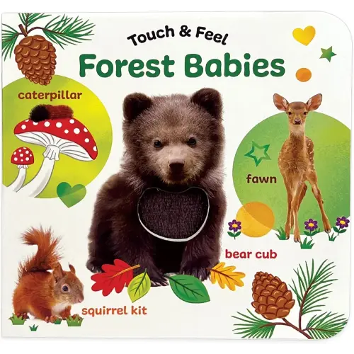 Touch & Feel: Forest Babies - Board Book for Toddlers With Peek-Through Holes