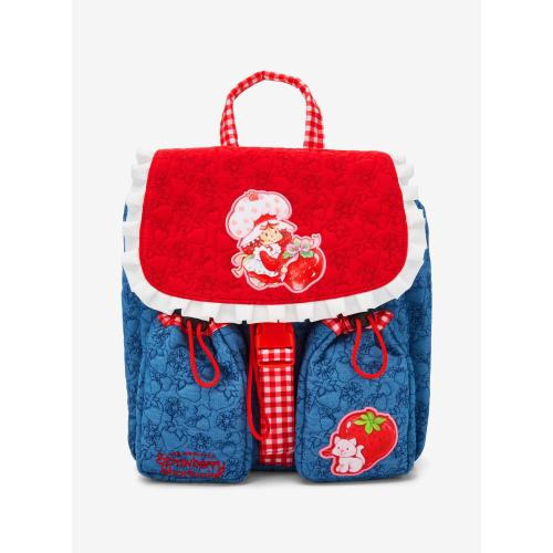 Strawberry Shortcake Ruffled Denim Backpack — BoxLunch Exclusive