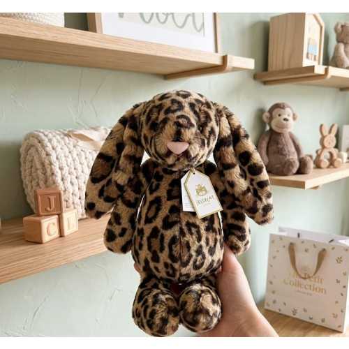 Jellycat Cobblehop Leopard Print Bunny Plush Jellycat Bunny Stuffed Animal Cute Bunny Toy Gift Baby Shower Gift Soft Plush Toy