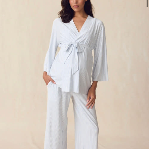 LAKE | Women | DreamModal™ Pajamas | Fog Maternity Kimono Bundle