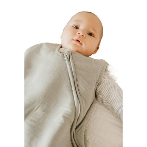 Copper Pearl Sleep Sack: Warm and Cozy Baby Bag in a Variety of Trendy Designs, Safe Alternative to Blankets, Sleeveless Baby Sleep Sack Swaddle Sizes Newborn to 24 Months - Stone