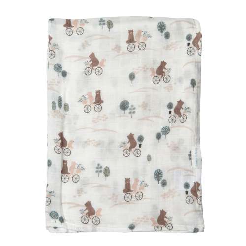 Couverture Mousseline Bambou -  Ours