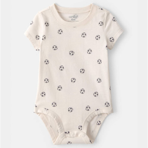 Baby Soccer Graphic Bodysuit - Ivory | Carter's