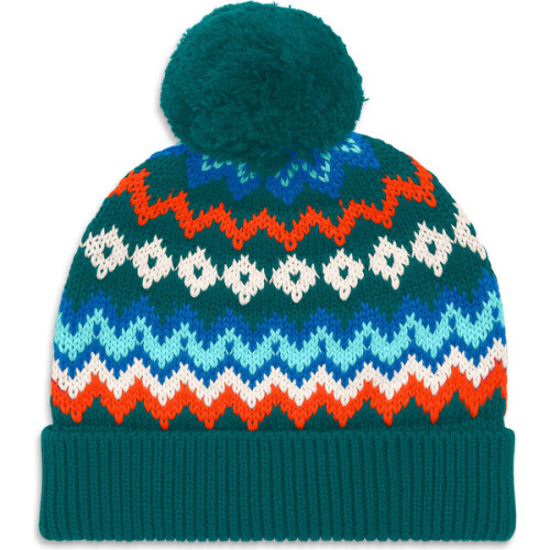 Baby Fair Isle Beanie, Spruce Rainbow Fairisle - Primary | Maisonette