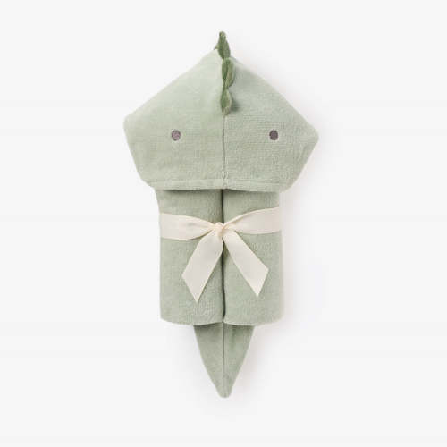 Dinosaur Hooded Baby Bath Wrap SAGE / O/S