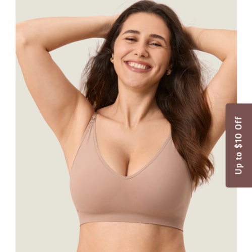 Seamless Soft Knit Nursing Bra