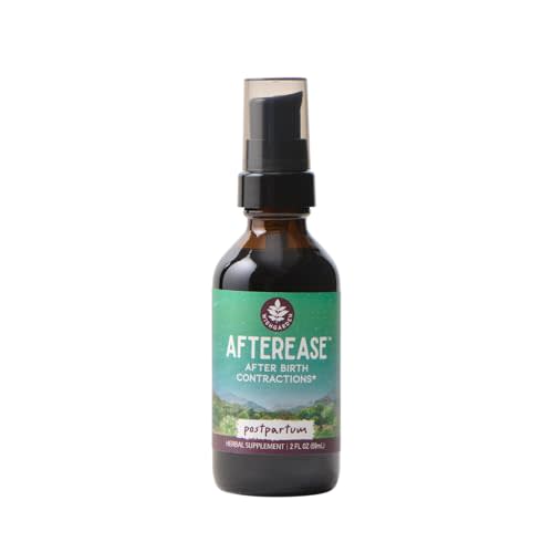 WishGarden Herbs AfterEase for After Birth Contractions - All-Natural Herbal Supplement with Cramp Bark & Black Haw Bark Soothes Afterbirth Contractions & Uterine Cramping, Postpartum Essentials, 2oz