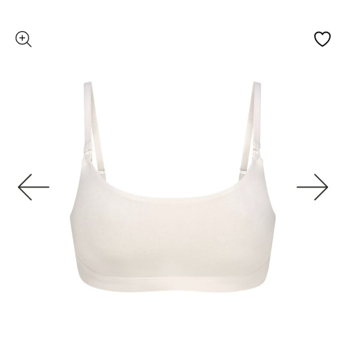 COTTON JERSEY MATERNITY NURSING SCOOP BRALETTE | MARBLE | SKIMS