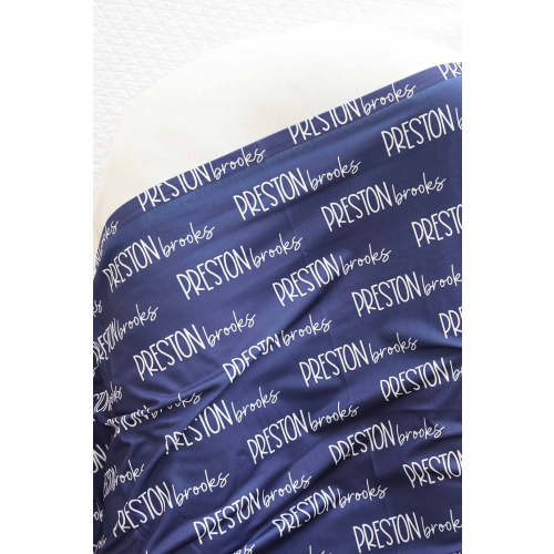Personalized Baby Name Swaddle Blanket Font Duo | Best Selling Blues
