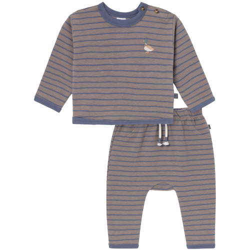Modern Moments by Gerber Baby Boy Top and Detail Harem Pant Outfit Set, 0/3 Months - 24 Months