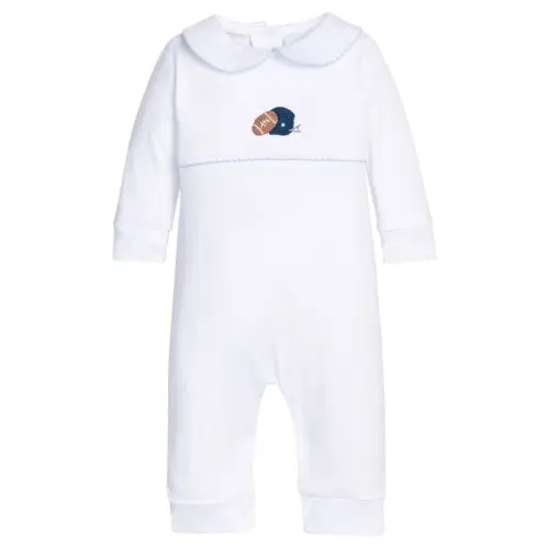 Crochet Playsuit - Football Helmet - 6 mos