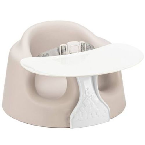Bumbo Floor Seat PLUS+ with Tray Infant Positioning Seat - Taupe