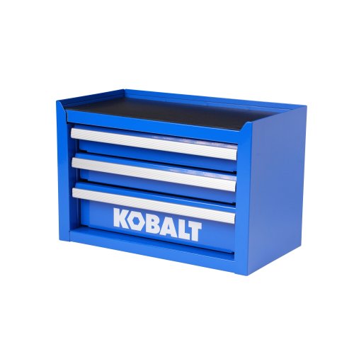 Kobalt Portable tool box 11.1-in W x 7.36-in H x 6.14-in D Blue Steel Tool Box