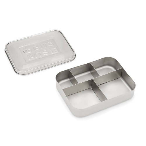 Bits Kits Stainless Steel Bento Box Lunch and Snack Container, 5 Sections