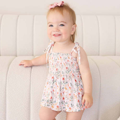 Smocked Twirl Bodysuit | Winnie's Wildflowers
