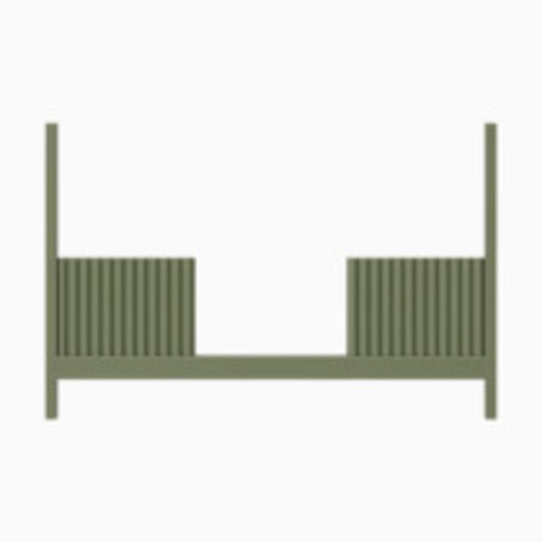 babyletto Moab 3-in-1 Convertible Crib Toddler Bed Conversion Kit - Olive