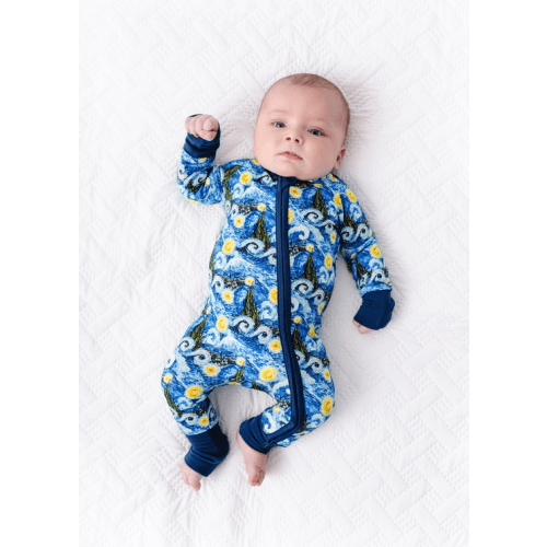 Starry Night Bamboo Sleeper – Little Crowns & Capes