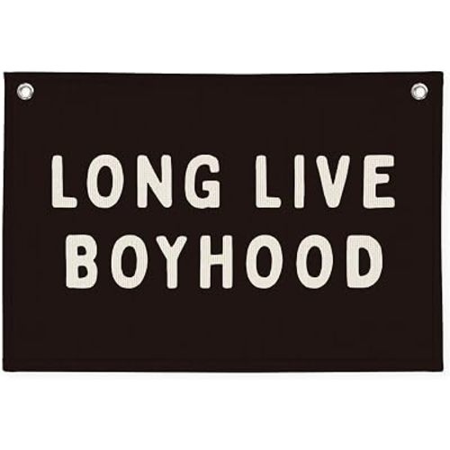 Long Live Boyhood Banner,Boy Nursery Decor