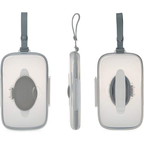 Dr. Talbot's Deluxe Baby Wipes Dispenser for Travel, Grey