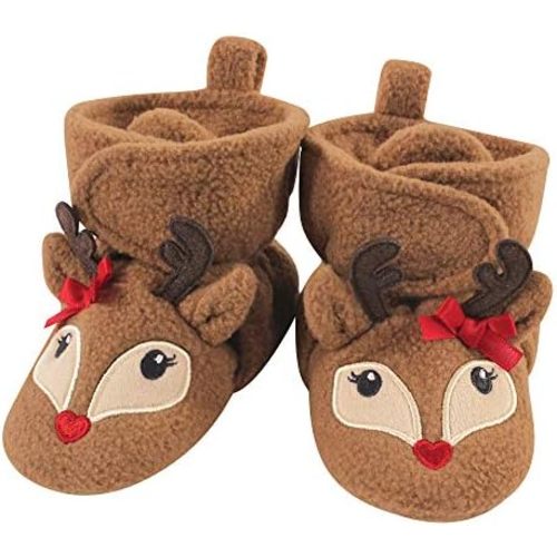 Hudson Baby Unisex-Child Cozy Fleece Booties Winter Accessory Set