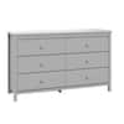 Storkcraft 6-Drawer Alpine Pebble Gray Dresser 03666-40F