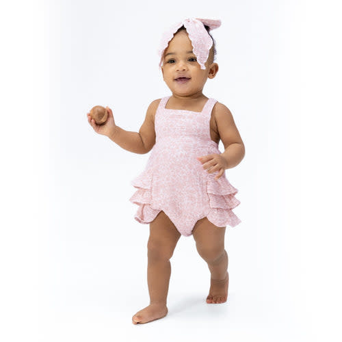Harper Floral - Ruffle Sunsuit – Angel Dear